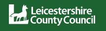 LCC logo. A green rectangle with a fox stood on an L in the left hand corner. Leicestershire County Council is written to the left of the picture